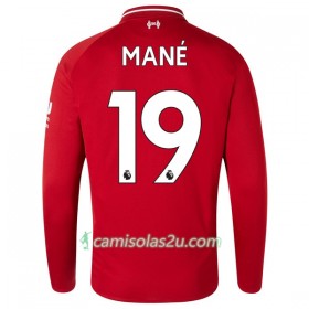 Camisolas de Futebol Liverpool Mane 19 Equipamento Principal 2018/19 Manga Comprida
